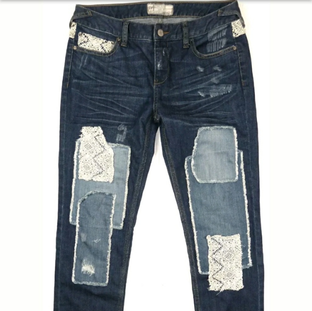 Free people patchwork jeans